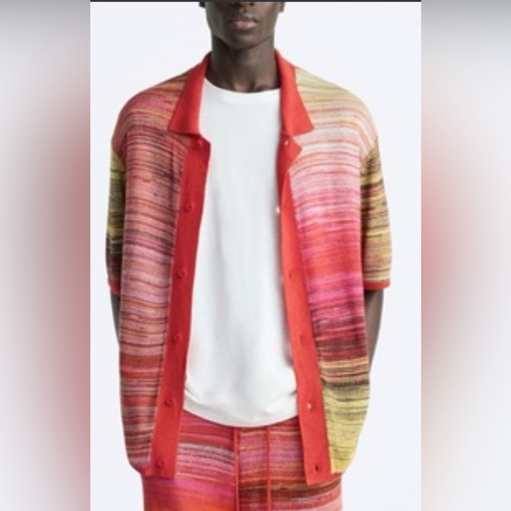 Zara Men’s Viscose/Silk Cardigan XL